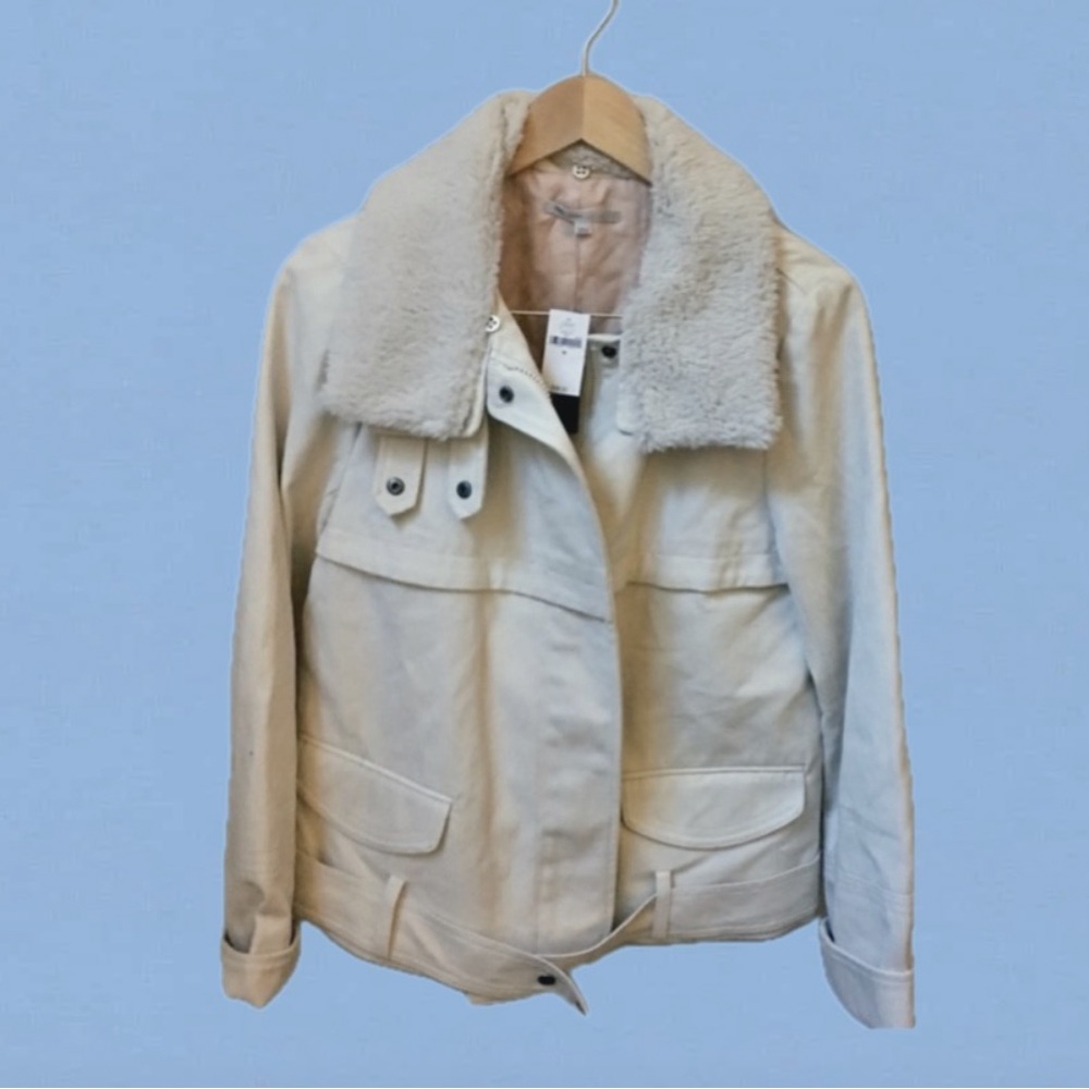 BOGO!! Gap Jacket Winter Bomber Removable Faux Fur Collar